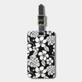 ÉTIQUETTE À BAGAGE BIKINI ROSE (NOIR/BLANC) (Devant Vertical)