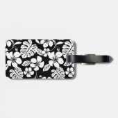 ÉTIQUETTE À BAGAGE BIKINI ROSE (NOIR/BLANC) (Dos horizontal)