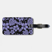 ÉTIQUETTE À BAGAGE BIKINI ROSE (NOIR//LAVENDER) (Dos horizontal)