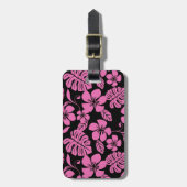 ÉTIQUETTE À BAGAGE BIKINI ROSE (NOIR/ROSE) (Devant Vertical)