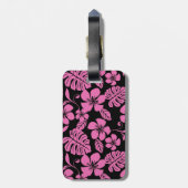 ÉTIQUETTE À BAGAGE BIKINI ROSE (NOIR/ROSE) (Dos Vertical)