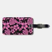 ÉTIQUETTE À BAGAGE BIKINI ROSE (NOIR/ROSE) (Dos horizontal)