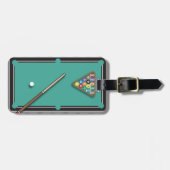 Étiquette À Bagage Billards (Devant horizontal)