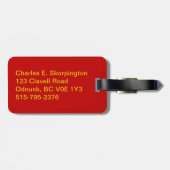 Étiquette À Bagage Billet passager Aeroflot (Dos horizontal)