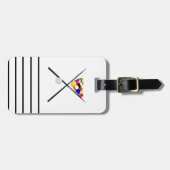 Étiquette À Bagage Billiard Pool Balls et Cues (Devant horizontal)