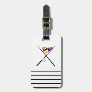 Étiquette À Bagage Billiard Pool Balls et Cues