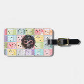 Étiquette À Bagage Bingo rétro (Devant horizontal)