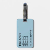 Étiquette À Bagage Biplans (Dos Vertical)