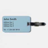 Étiquette À Bagage Biplans (Dos horizontal)