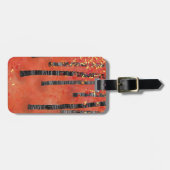 Étiquette À Bagage Birch Tree Forest Paysage Nom personnalisé (Devant horizontal)