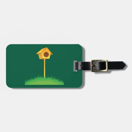 Étiquette À Bagage Bird House (Devant horizontal)