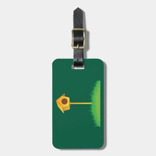 Étiquette À Bagage Bird House (Devant Vertical)