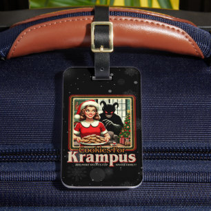 Étiquette À Bagage Biscuit pour Krampus Joyeux Noël Krampus Horreur