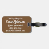 Étiquette À Bagage Biscuits et saucisses Gravité Petit déjeuner Sud (Dos horizontal)