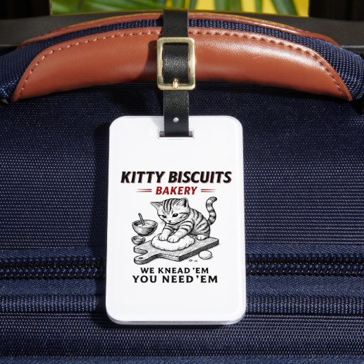Étiquette À Bagage Biscuits Kitty Boulangerie (Insitu Rectoal 2)