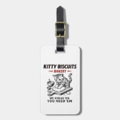 Étiquette À Bagage Biscuits Kitty Boulangerie (Devant Vertical)