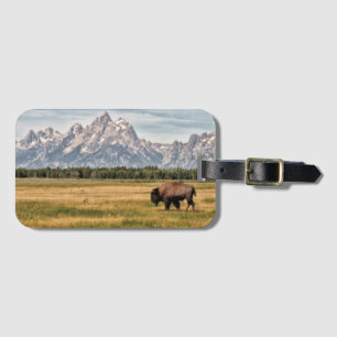 Étiquette À Bagage Bison dans le Tetons