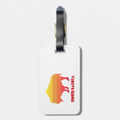 Étiquette À Bagage Bison du Dakota du Sud (Dos Vertical)