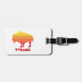 Étiquette À Bagage Bison du Wyoming (Devant horizontal)