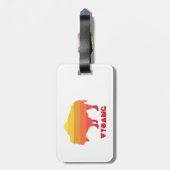 Étiquette À Bagage Bison du Wyoming (Dos Vertical)