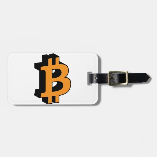 Étiquette À Bagage Bitcoin 11 (Devant horizontal)