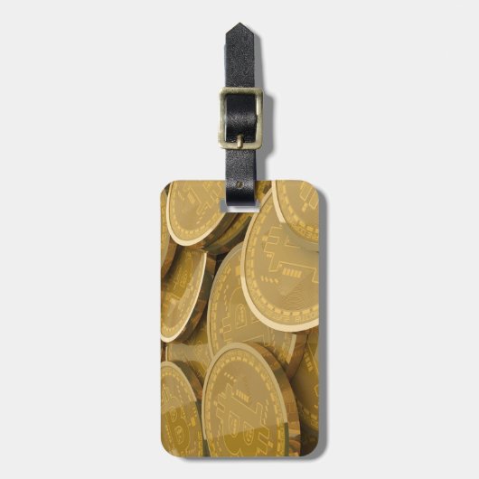 Étiquette À Bagage Bitcoin 7 (Devant Vertical)