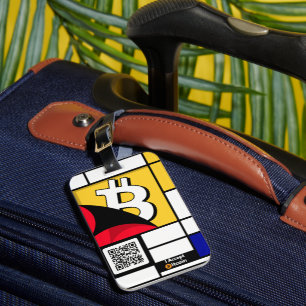 Étiquette À Bagage Bitcoin élégant - Btc crypto