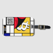 Étiquette À Bagage Bitcoin élégant - Btc crypto (Devant Horizontal)