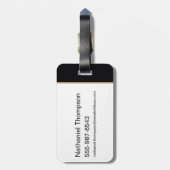 Étiquette À Bagage Black Adam Character and Name Graphic (Dos Vertical)