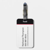 Étiquette À Bagage Black Adam Characters In Stripes Graphic (Dos Vertical)