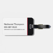 Étiquette À Bagage Black Adam Characters In Stripes Graphic (Dos horizontal)