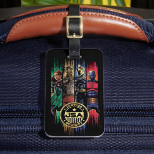 Étiquette À Bagage Black Adam Justice Society Héros en bandes