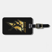 Étiquette À Bagage Black Adam Lightning Bolt Illustration du caractèr (Devant horizontal)