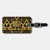 Étiquette À Bagage Black Adam Lightning Bolt Motif triangulaire (Devant horizontal)