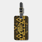 Étiquette À Bagage Black Adam Lightning Bolt Motif triangulaire (Devant Vertical)