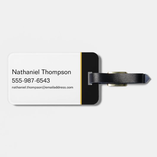 Étiquette À Bagage Black Adam Triangular Pillar Graphic (Dos horizontal)