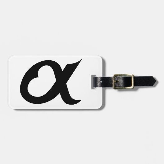 Étiquette À Bagage black alpheart (Devant horizontal)