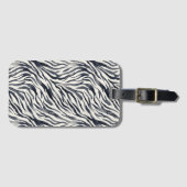 Étiquette À Bagage Black and White Zebra Print Pattern (Devant Horizontal)