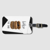 Étiquette À Bagage Black Bake My Day (Devant Horizontal)