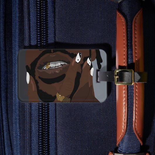 Étiquette À Bagage Black couple artwork art (Black love) (Insitu Rectoal 4)