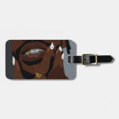 Étiquette À Bagage Black couple artwork art (Black love) (Devant horizontal)