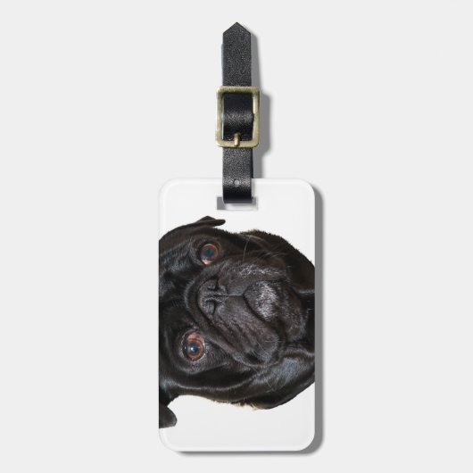 Étiquette À Bagage Black Funny Carlin (Devant Vertical)