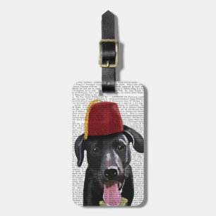 Étiquette À Bagage Black Labrador Avec Fès
