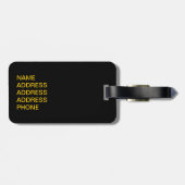 Étiquette À Bagage Black Widow Xing ! (Dos horizontal)