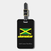 Étiquette À Bagage Black with Jamaica (Devant Vertical)