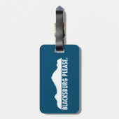 Étiquette À Bagage Blacksburg S'il vous plaît (Dos Vertical)