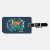 Étiquette À Bagage Blason floral HOGWARTS™ (Devant horizontal)