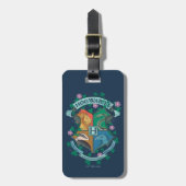 Étiquette À Bagage Blason floral HOGWARTS™ (Devant Vertical)
