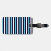 Étiquette À Bagage Bleu (Dos horizontal)