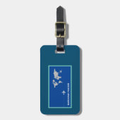 Étiquette À Bagage Bleu (Devant Vertical)